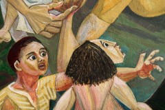 (Dettaglio) Giuseppe Consoli, Strage di Portella della Ginestra (1951)
Riproduzione fotografica.
Roma, CGIL sede nazionale.
Photo by Studio Figure (Giulia Ticozzi & Giuseppe Fanizza)